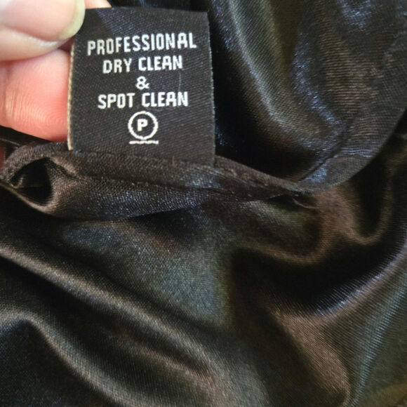 Vintage Y2K Whimsigoth Fairy Sheer Chiffon Beaded Asymmetrical Hem Dress 16 Hoco - Picture 9 of 12